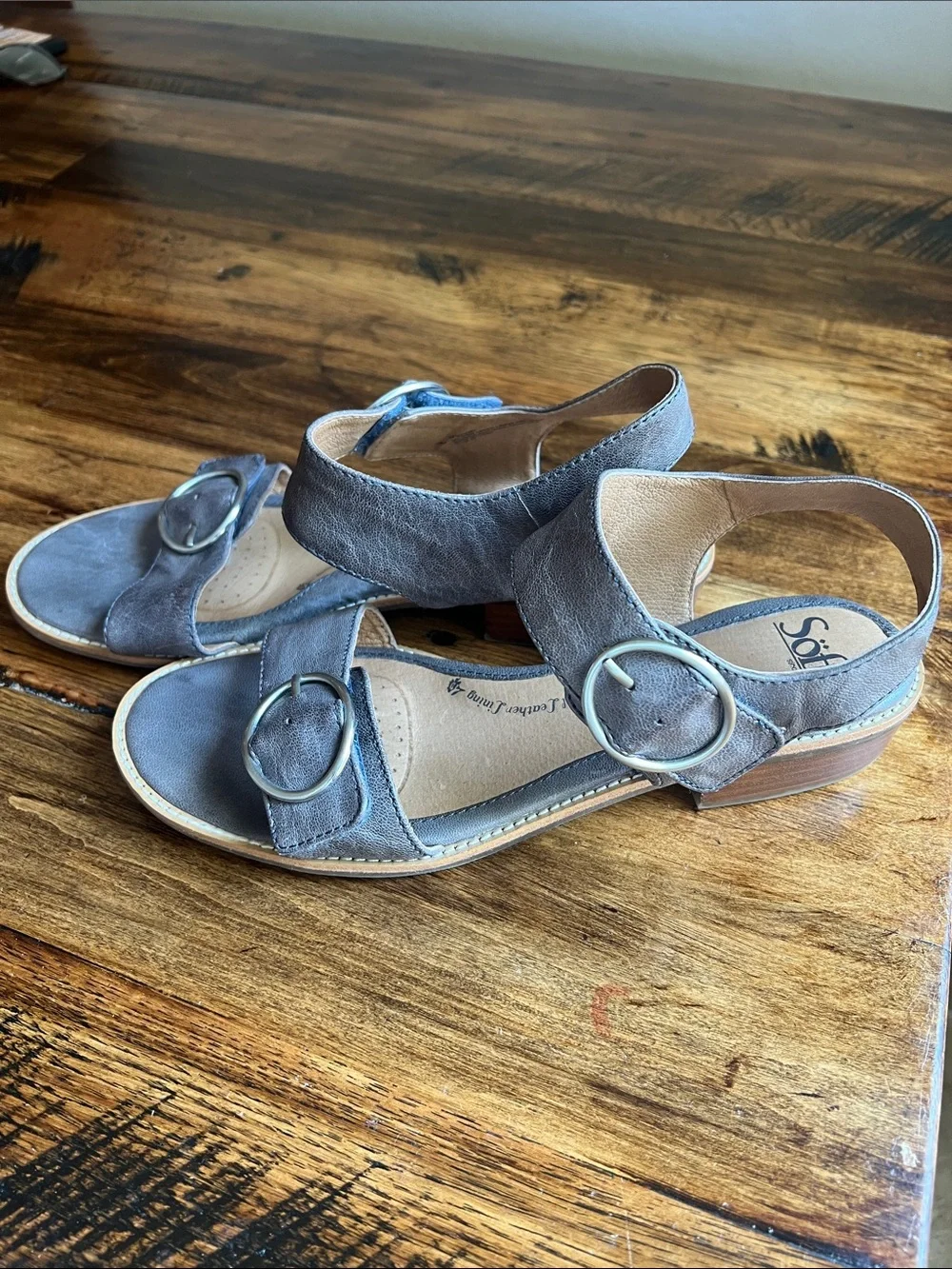 Sofft Sz 10 Gray Nerissa Strap Sandal Boho Comfy